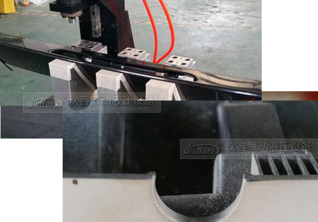 增壓缸在汽車(chē)擾流板沖孔加工中的應(yīng)用